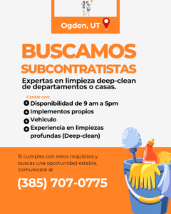 Personal para limpieza de departamentos vacíos
