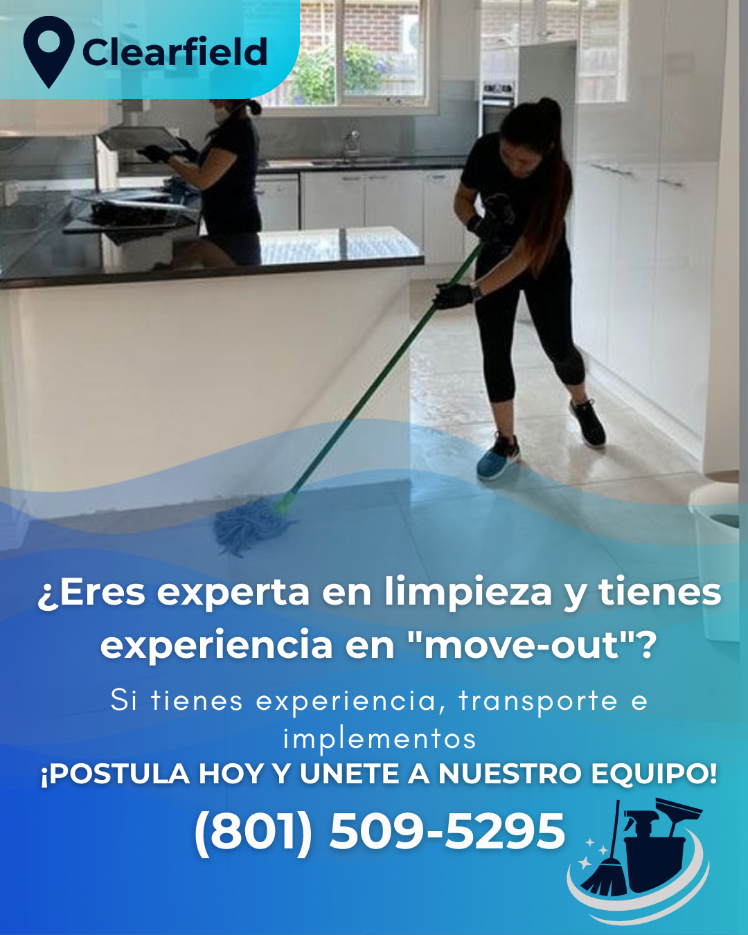 Personal para limpieza de departamentos vacíos